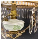 Vintage Hanging Kerosene Lamp / Vintage Hanging Globe Lamp