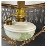 Vintage Hanging Kerosene Lamp / Vintage Hanging Globe Lamp