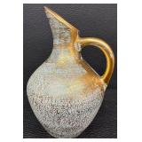 Vintage Stangl Art Pottery Ducks & Stangl Hand Painted Gold & Turquoise Ewer Pitcher