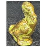 Vintage Stangl Art Pottery Ducks & Stangl Hand Painted Gold & Turquoise Ewer Pitcher