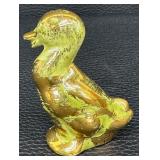 Vintage Stangl Art Pottery Ducks & Stangl Hand Painted Gold & Turquoise Ewer Pitcher