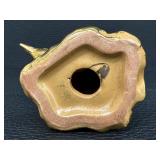 Vintage Stangl Art Pottery Ducks & Stangl Hand Painted Gold & Turquoise Ewer Pitcher