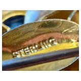 Vintage Sterling Silver Bow Shaped Brooch / Pin