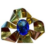 Vintage Sterling Silver Bow Shaped Brooch / Pin