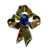 Vintage Sterling Silver Bow Shaped Brooch / Pin