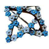 Vintage Enamel and Gold Filled Star Shaped Brooch