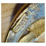 Assorted Vintage Brooches including Vintage Crown Trifari Brooches and a Vintage Coro Brooch