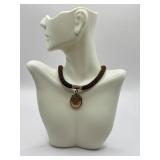 Antique Victorian Woven Hair Locket Necklace / Antique Victorian Mourning Macabre Real Hair Locket