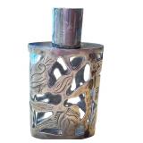 Vintage Sterling Silver Overlay Bottle