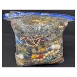 Over 8lbs of Costume Jewelry Bits and Pieces