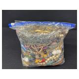Over 8lbs of Costume Jewelry Bits and Pieces