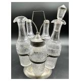 Antique EAPG Flint Glass Cruet Serving Set