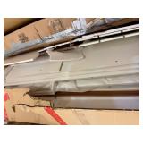 Wine Cabinet-Faux White Wood