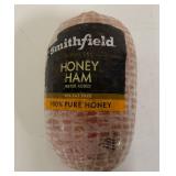 F. 9.65lbs Smithfield Honey Ham