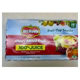MM. 16ct Del Monte Cherry Mixed Fruit Cups