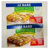 MM. 2x 12ct Nature Valley Oatmeal Squares-Cinnamon Brown Sugar