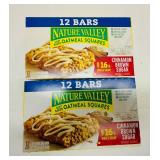 MM. 2x 12ct Nature Valley Oatmeal Squares-Cinnamon Brown Sugar