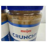 MM. 2x 2lb 8oz Meijer Crunchy Peanut Butter-7/2025