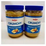 MM. 2x 2lb 8oz Meijer Crunchy Peanut Butter-7/2025