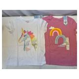 2 of Each Cat & Jack Size Medium(8) Girls T-Shirts