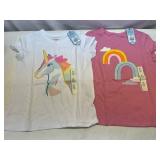 2 of Each Cat & Jack Size Medium(8) Girls T-Shirts