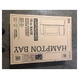 Hampton Bay 15 in. W x 24 in. D x 34.5 in. H Ready to Assemble Base Kitchen Cabinet in Unfinished with CLICKREADY Technology Customer Returns See Pictures