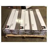 24 Boxes of TrafficMaster Honey Oak 4 MIL x 6 in. W x 36 in. L Peel and Stick Water Resistant Luxury Vinyl Plank Flooring (36 sqft/case)  Customer Returns See Pictures