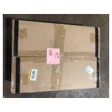 Lazzara Nisky 17 in. Cherry Finish Solid Wood Dining Stool with Wood Seat (Set of 2)   Customer Returns See Pictures