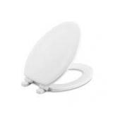 Lot of KOHLER Stonewood Elongated Front Toilet Seat in White Customer Returns See Pictures