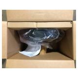 Hampton Bay 1-Light Black Warehouse Pendant Hanging Light with Metal Shade  Customer Returns See Pictures