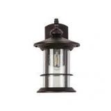 Lot of Jushua 1-Light Dark brown clear seedy glas not Motion Outdoor HardWired Wall Lantern Sconce  Customer Returns See Pictures