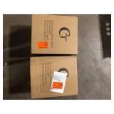 Lot of Jushua 1-Light Dark brown clear seedy glas not Motion Outdoor HardWired Wall Lantern Sconce  Customer Returns See Pictures