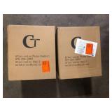 Lot of Jushua 1-Light Dark brown clear seedy glas not Motion Outdoor HardWired Wall Lantern Sconce  Customer Returns See Pictures