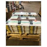 42 Boxes of TrafficMaster Honeycomb 4 MIL x 12 in. W x 12 in. L Peel and Stick Water Resistant Vinyl Tile Flooring (30 sqft/case)  Customer Returns See Pictures