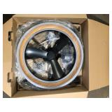 Artika Aiden 24 in. Indoor Black 8 Steps CCT 17.7 in. Integrated LED Ceiling Fan with Remote Included Customer Returns See Pictures