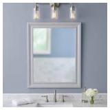 Hampton Bay Ayelen 22 in. 3-Light Brushed Nickel Modern Bathroom Vanity Light  Customer Returns See Pictures