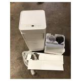 Vissani 5,000 BTU (DOE) 115-Volt Portable Air Conditioner Unit Cools up to 150 sq. ft. with Dehumidifier and Remote in White    Customer Returns See Pictures