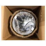 Home Decorators Collection Kristella 1-Light Black Crystal Pendant Light    Customer Returns See Pictures