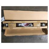 Hampton Bay EnviroLite 2.6 ft. Brushed Nickel Integrated LED Hardwired Track Lighting Kit with 4 Fixed Track Heads  Customer Returns See Pictures