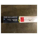 Hampton Bay EnviroLite 2.6 ft. Brushed Nickel Integrated LED Hardwired Track Lighting Kit with 4 Fixed Track Heads  Customer Returns See Pictures