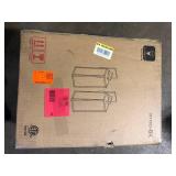 Hukoro Martin 21 in. H 1-Light Matte Black Hardwired Outdoor Wall Lantern Sconce(2-Pack)  Customer Returns See Pictures