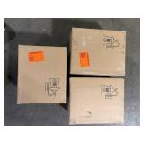 Lot of LNC Modern Frosted Black Porch Outdoor Wall Sconce 1-Light Classic Exterior Lantern with Mushroom Clear Seeded Glass Shade Customer Returns See Pictures