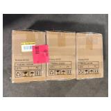 Lot of LNC Modern Frosted Black Porch Outdoor Wall Sconce 1-Light Classic Exterior Lantern with Mushroom Clear Seeded Glass Shade Customer Returns See Pictures