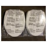 Lot of TOTO SoftClose Elongated Closed Front Toilet Seat in Cotton White  Customer Returns See Pictures