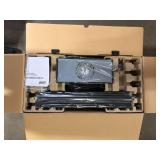 Feit Electric Katalyst 60-Watt 3-Light Matte Black Modern Adjustable CCT and 3-Light Modes Integrated LED Chandelier Light    Customer Returns See Pictures