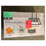 Feit Electric Katalyst 60-Watt 3-Light Matte Black Modern Adjustable CCT and 3-Light Modes Integrated LED Chandelier Light    Customer Returns See Pictures