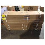 8 Boxes of Cap A Tread Vesinet/Ella By Ok/Bldr Pss Hck/Lxrs Pn 47in.Lx12.15in.Wx2.28in.T Laminate Stair Tread and Reversible Riser Kit   Customer Returns See Pictures