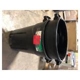 Lot of HDX 32 Gal. Black Outdoor Vented Trash Can with Domed Lid     Customer Returns See Pictures