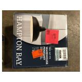 Hampton Bay 1-Light Black Warehouse Pendant Hanging Light with Metal Shade  Customer Returns See Pictures