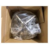 Home Decorators Collection Barton Bay 1-Light Bronze and Champagne Pewter Orb Mini Pendant Hangling Light  Customer Returns See Pictures